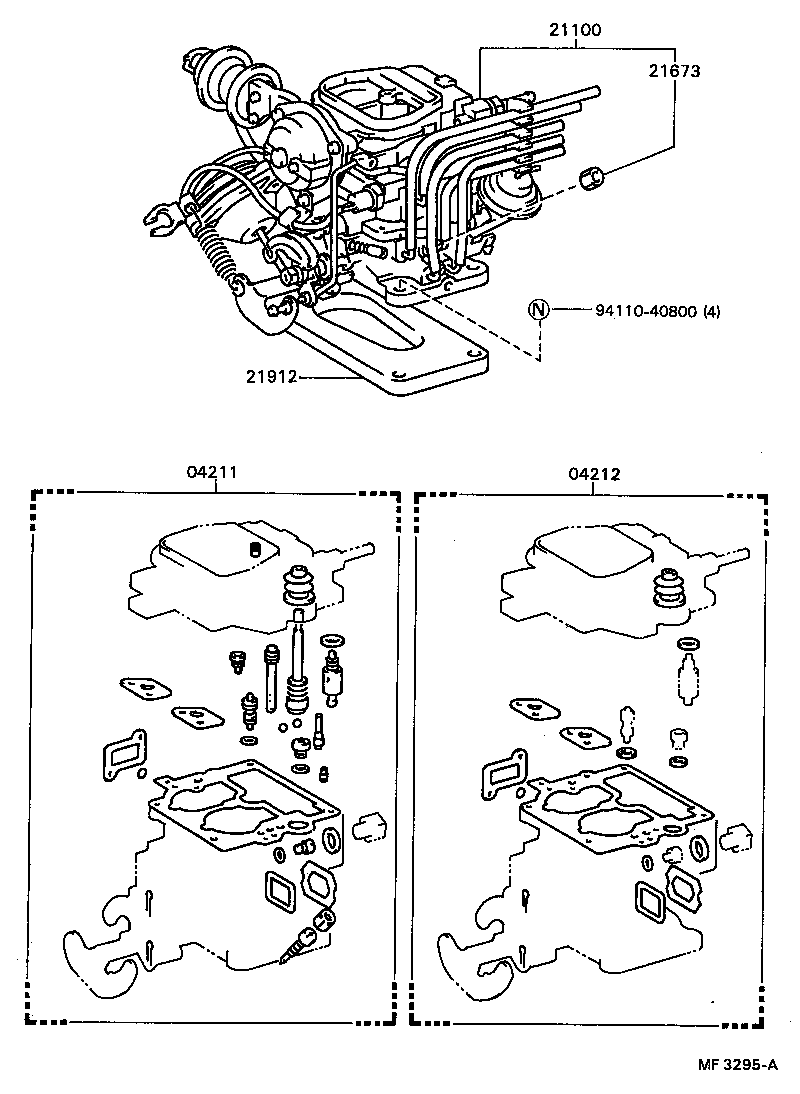 21100-73190 CARBURETOR ASSY product image