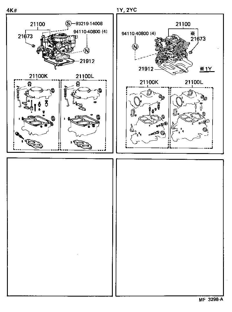 21100-72140 CARBURETOR ASSY product image