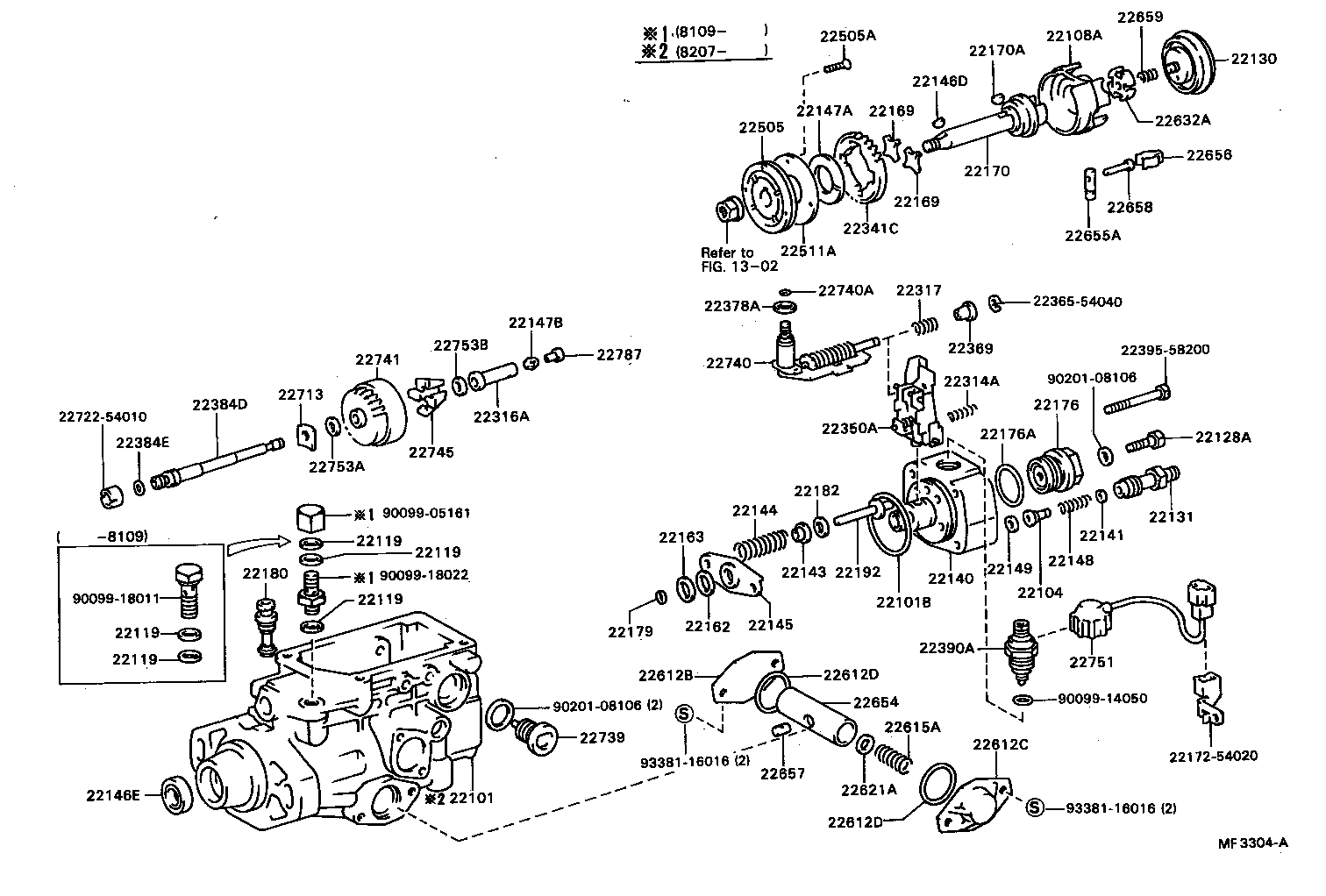 22101-54080 HOUSING SUB-ASSY, INJECTION PUMP product image