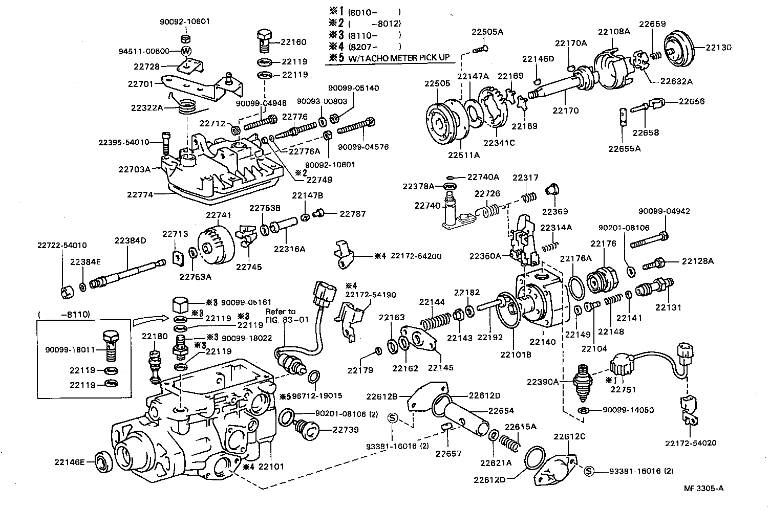 22390-54030 SOLENOID ASSY, FUEL CUT product image