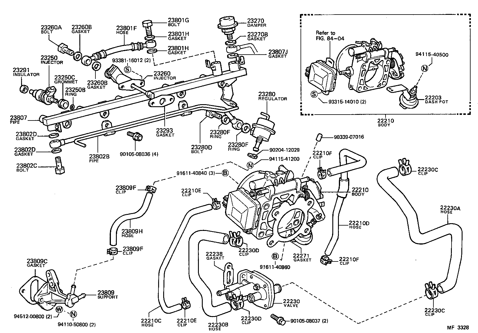 23250-34030 INJECTOR ASSY, FUEL product image