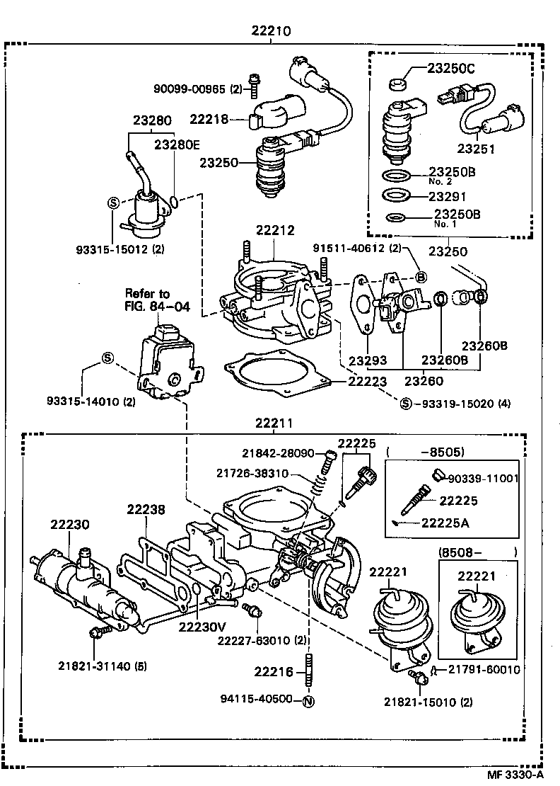 22210-74101 BODY ASSY, THROTTLE product image