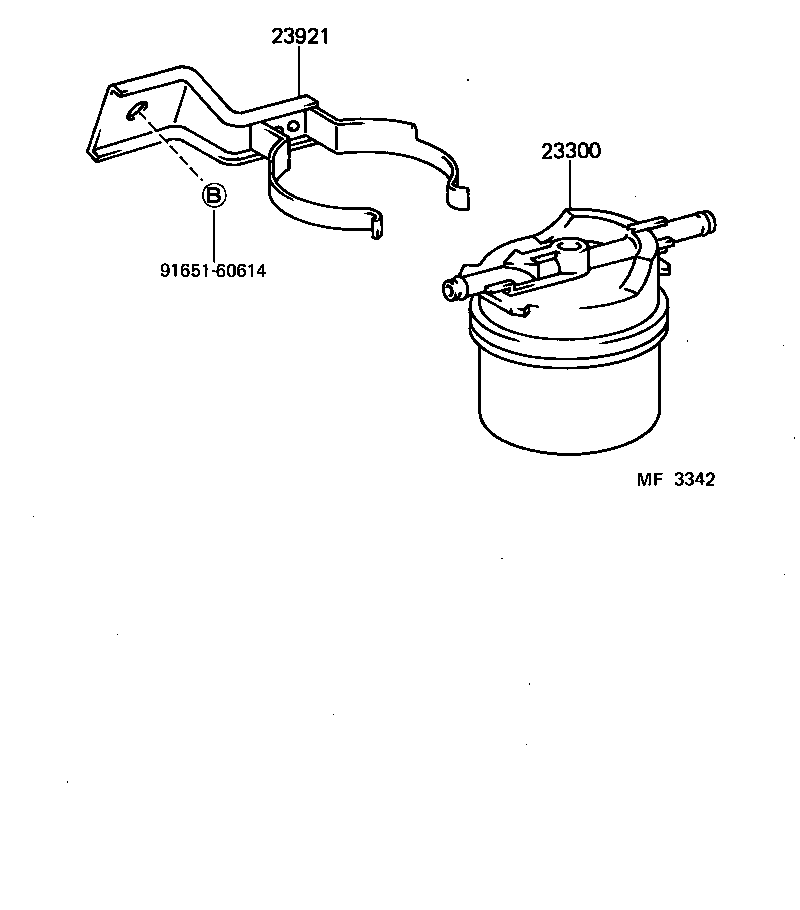 90929-01082 SUPPORT, FUEL FILTER product image