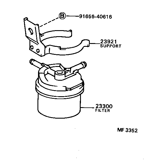 23904-54010 SUPPORT, FUEL FILTER product image