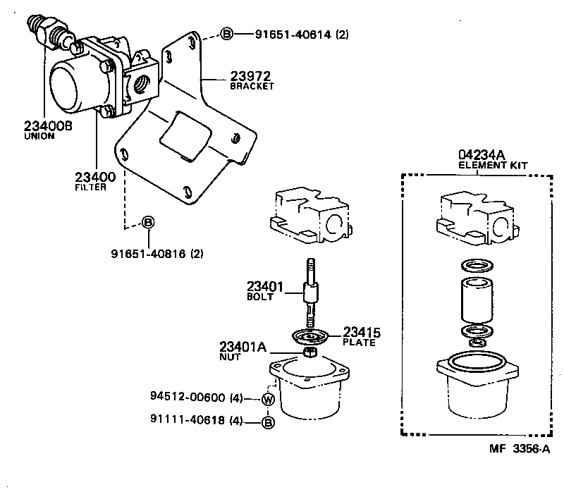 23972-72020 BRACKET, FILTER & SOLENOID VALVE product image