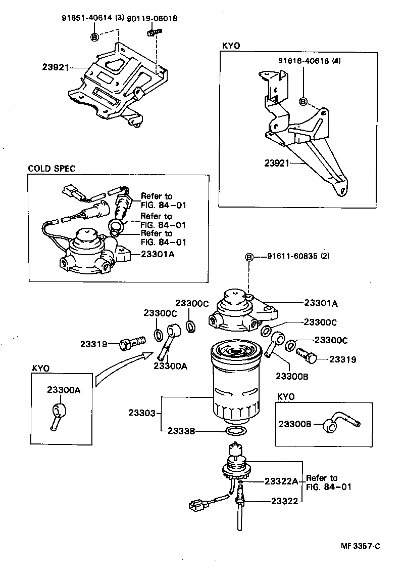 23904-54010 SUPPORT, FUEL FILTER product image