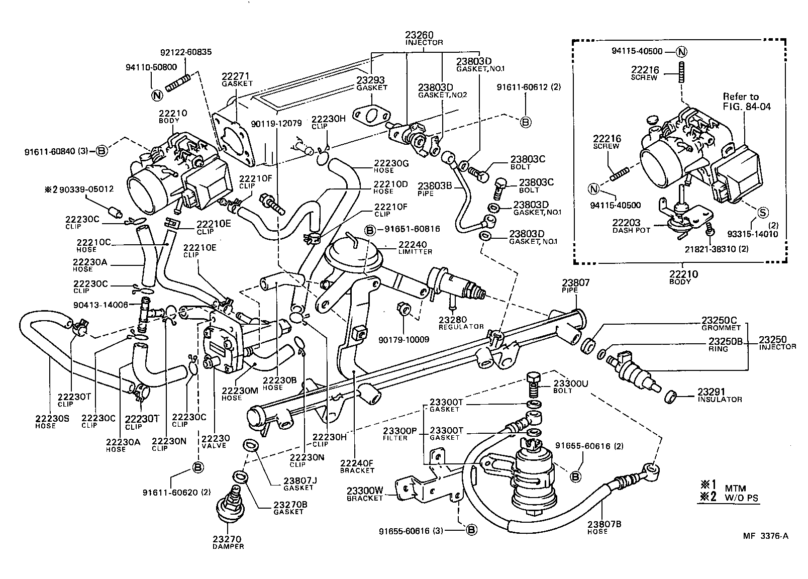 22271-35010 GASKET, THROTTLE BODY product image