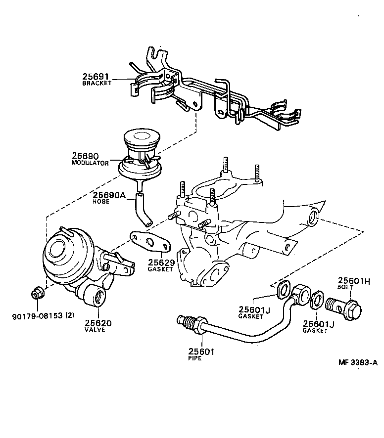 25870-15160 MODULATOR ASSY, EGR VACUUM product image