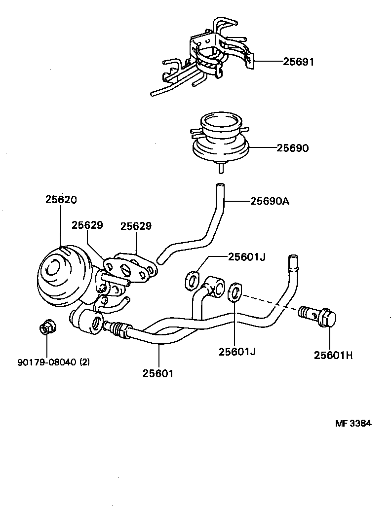25870-15160 MODULATOR ASSY, EGR VACUUM product image