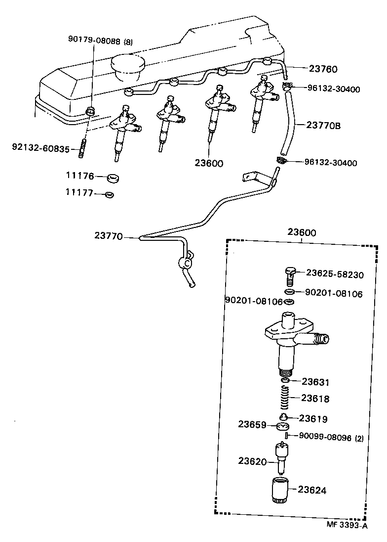 23626-56011 BODY SUB-ASSY, NOZZLE product image