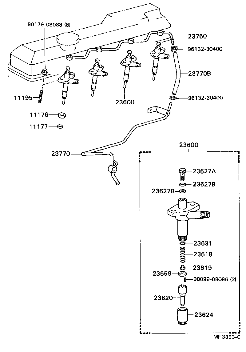 23619-58010 PIN, NOZZLE HOLDER PRESSURE product image