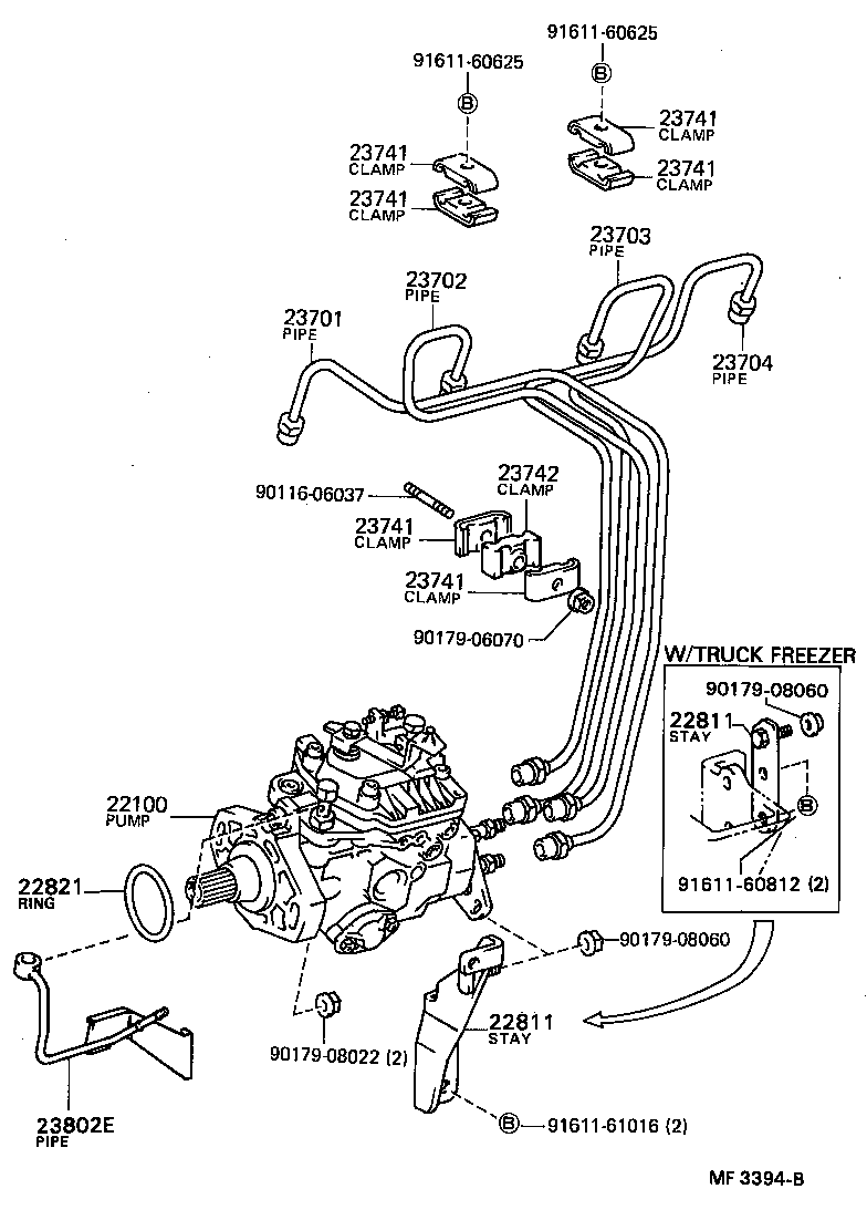 23906-56010 HOSE OR PIPE, FUEL(FOR INJECTION PUMP TO FUEL FILTER) product image