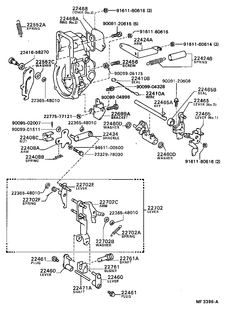 90093-30610 WASHER, PLATE(FOR CONNECTING PIN) product image