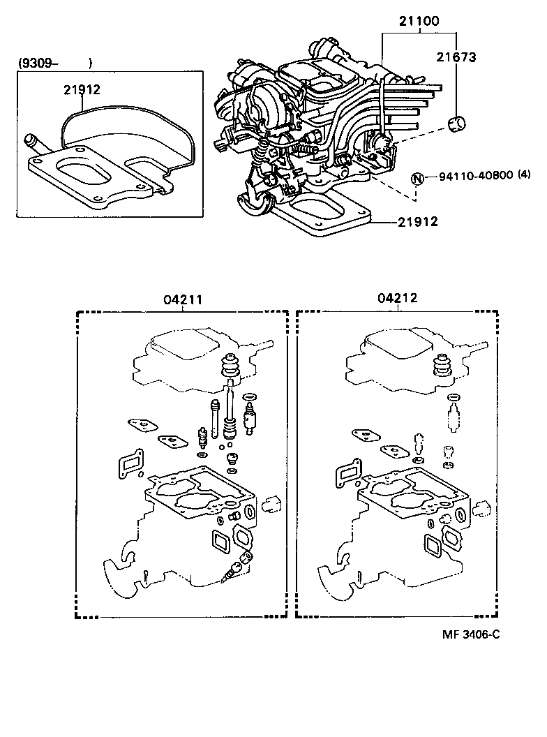 04211-73310 CARBURETOR KIT product image