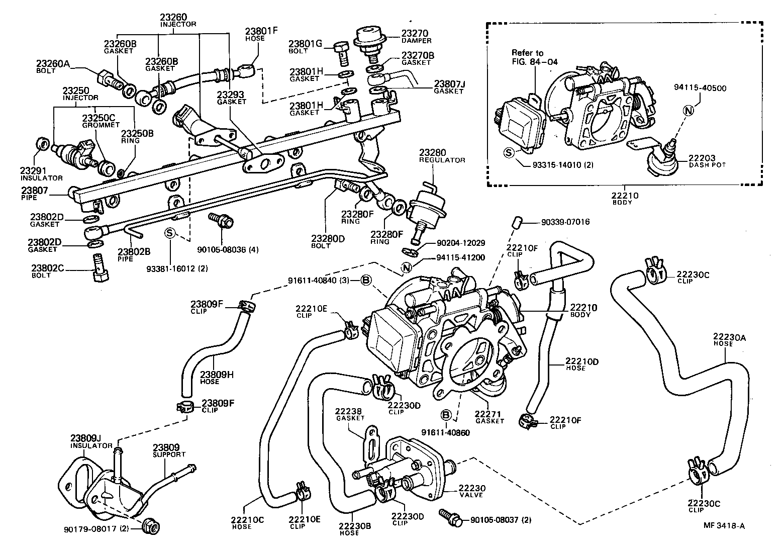 22271-88300 GASKET, THROTTLE BODY product image