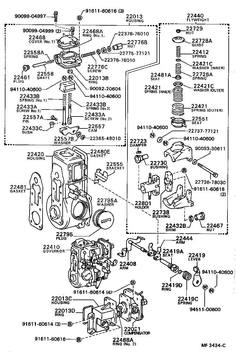 22013-56280 HOUSING SUB-ASSY, FULLROAD STOPPER product image