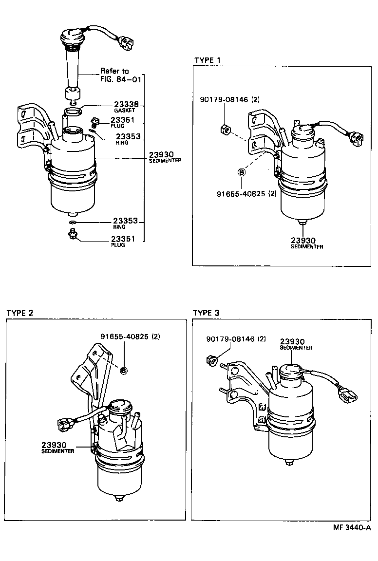 04234-56011 ELEMENT SUB-ASSY, FUEL FILTER product image