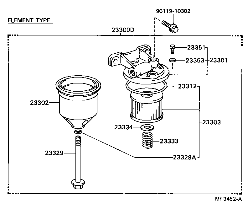 23333-78010 SPRING, FILTER ELEMENT SET product image