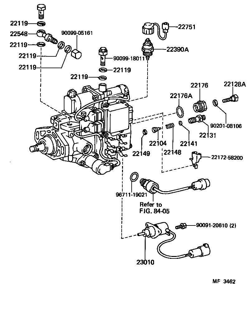22104-54070 VALVE SUB-ASSY, INJECTION PUMP DELIVERY product image