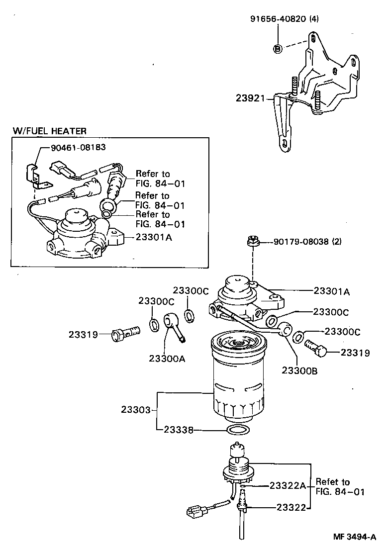 23921-35110 SUPPORT, FUEL FILTER product image