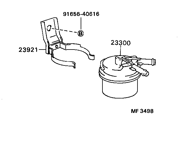 23904-54010 SUPPORT, FUEL FILTER product image