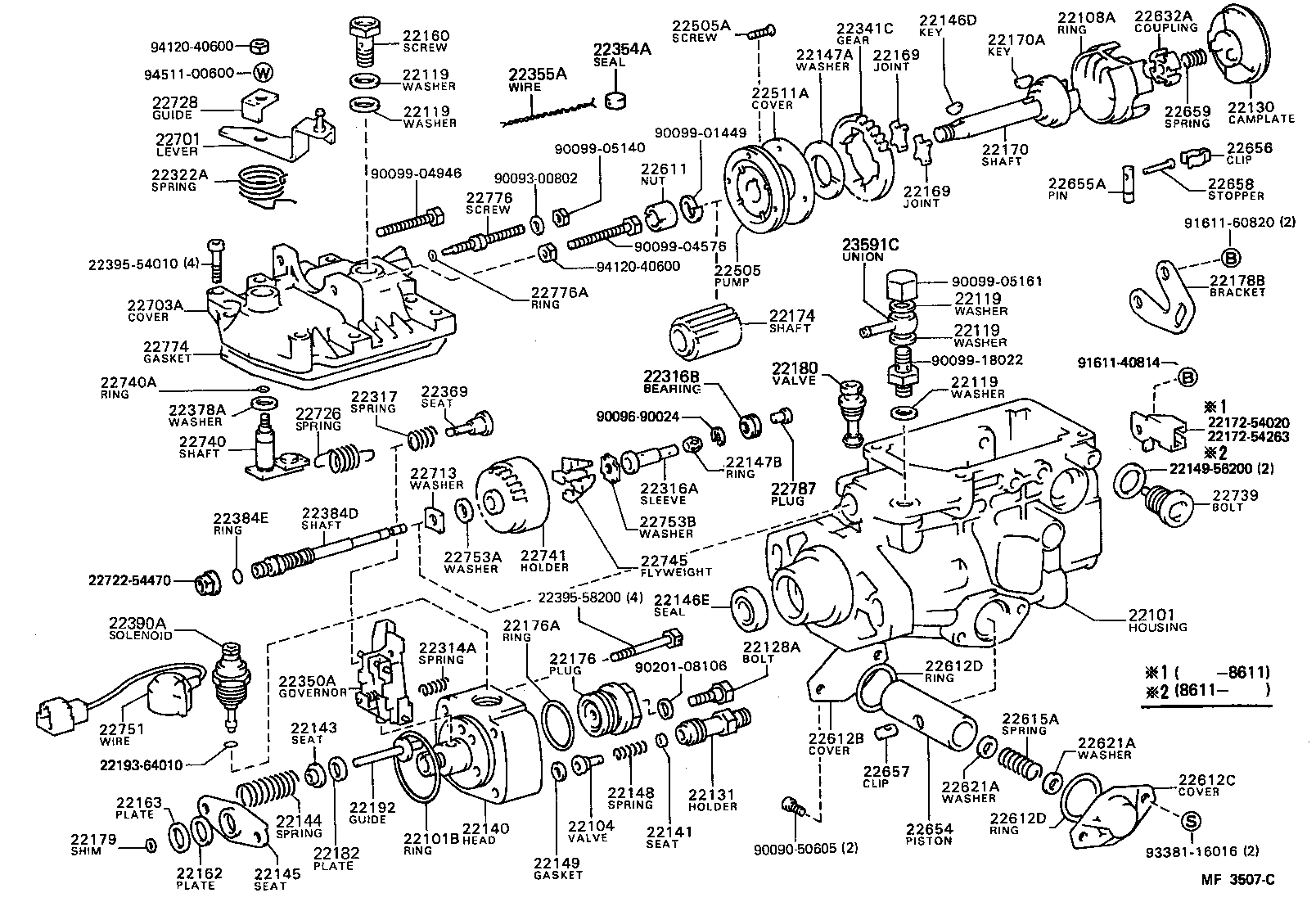 22105-58400 ELEMENT SUB-ASSY, INJECTION PUMP product image