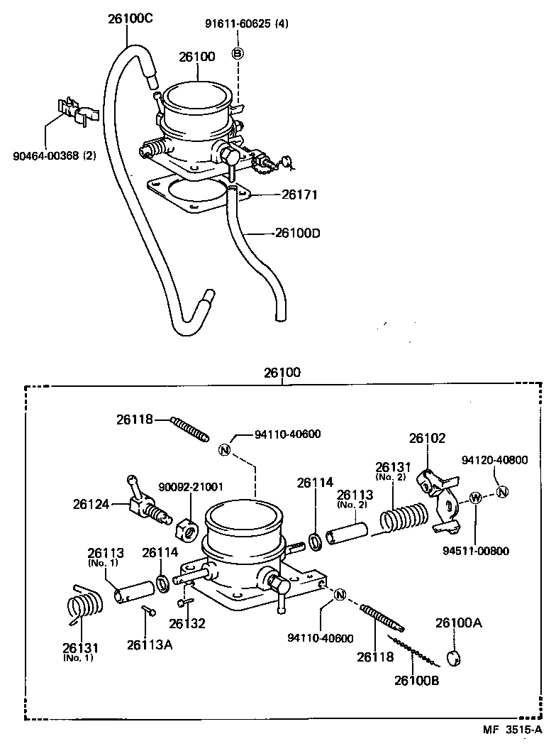 26111-58022 LEVER SUB-ASSY, THROTTLE SHAFT ADJUSTING product image