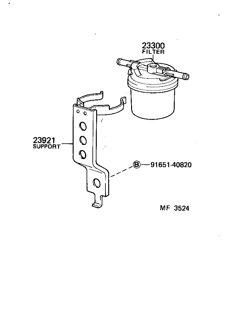 23921-58010 SUPPORT, FUEL FILTER product image