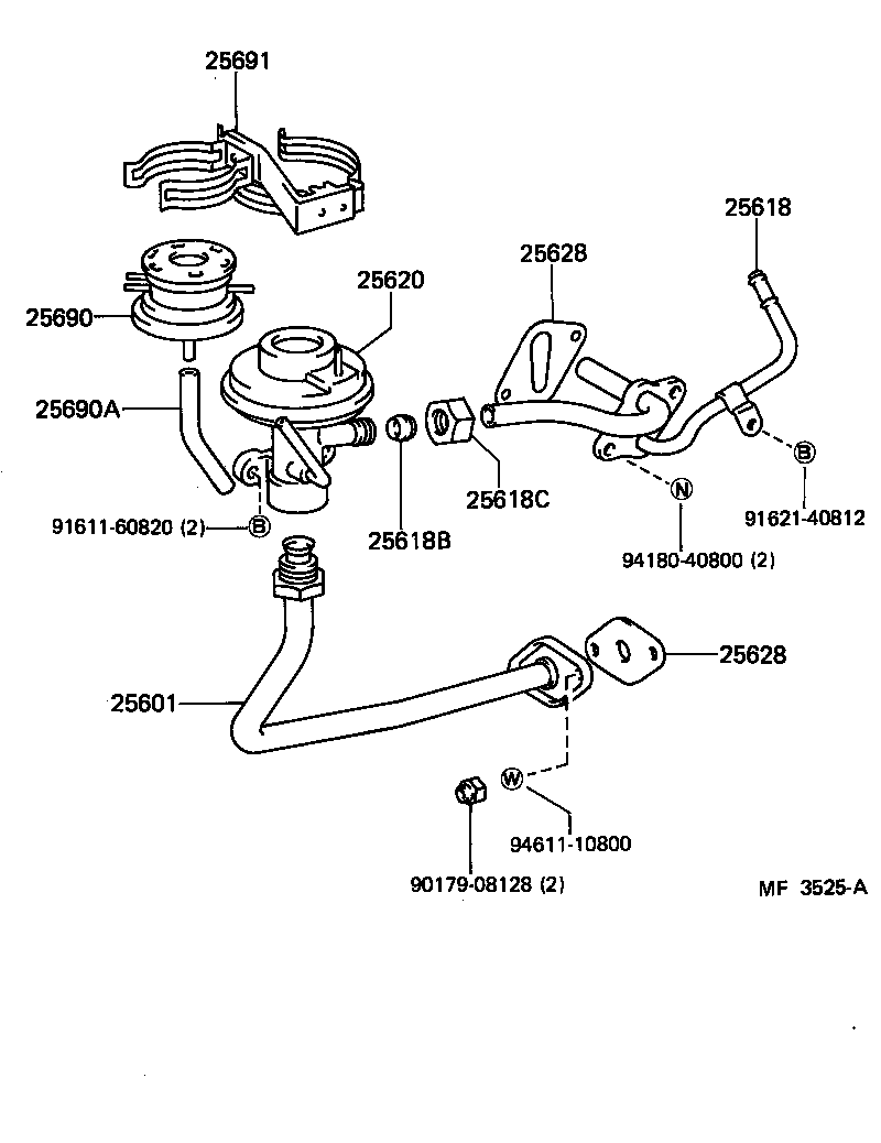 25690-61011 MODULATOR ASSY, EGR VACUUM product image