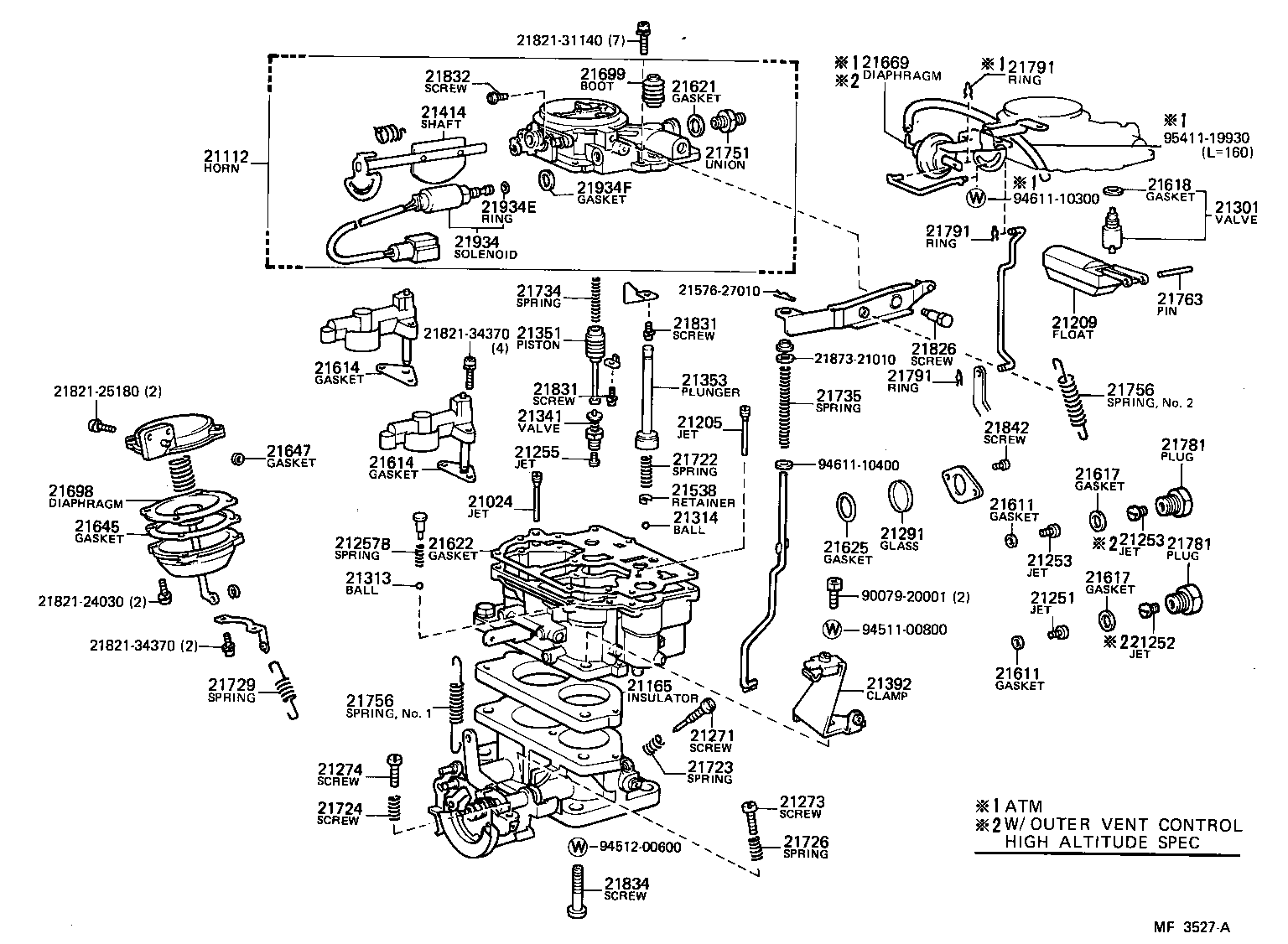 21062-61250 SOLENOID, THROTTLE VALVE product image