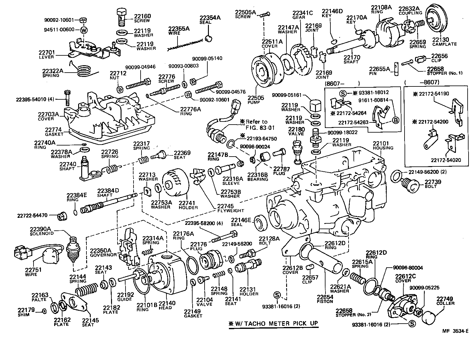 22101-54261 HOUSING SUB-ASSY, INJECTION PUMP product image