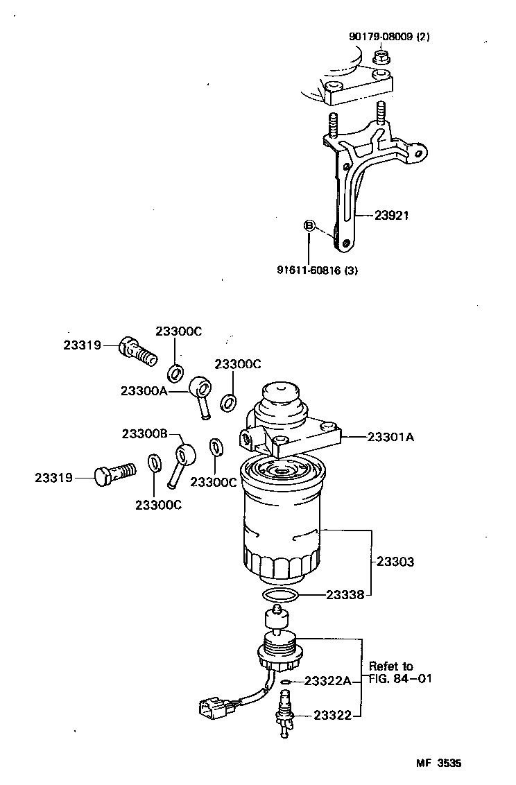 23921-58010 SUPPORT, FUEL FILTER product image