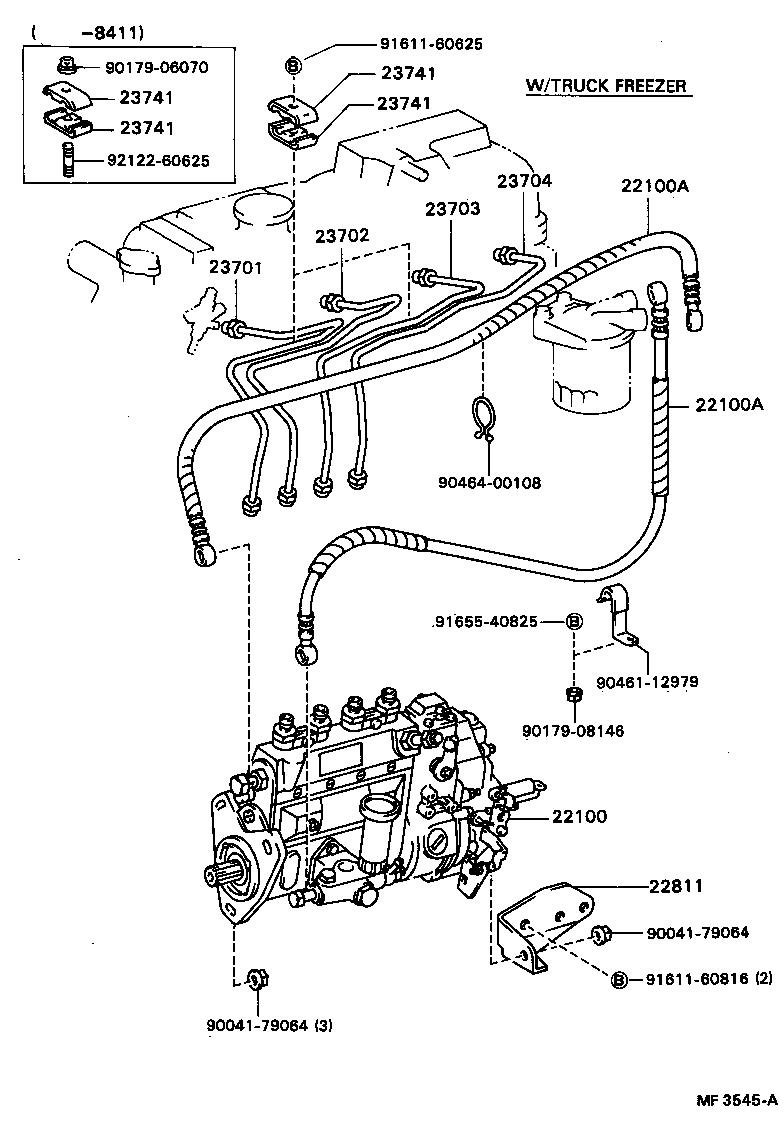 23906-56010 HOSE OR PIPE, FUEL(FOR INJECTION PUMP TO FUEL FILTER) product image