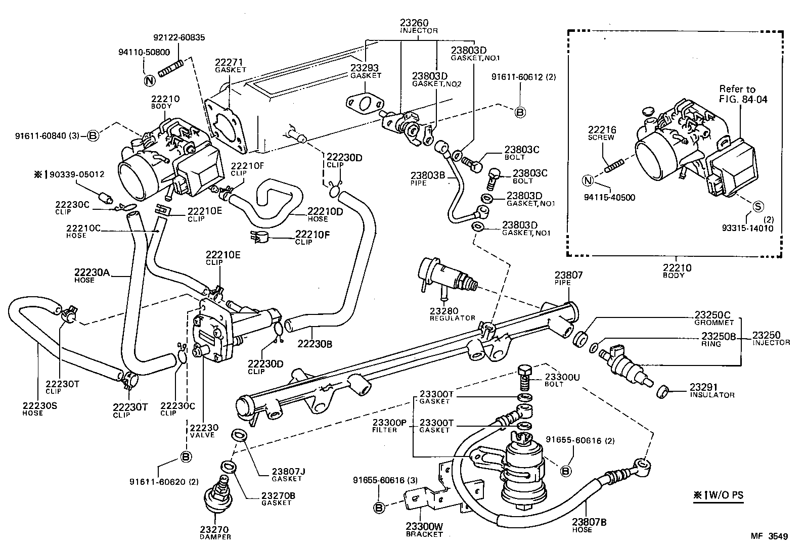 22271-35010 GASKET, THROTTLE BODY product image