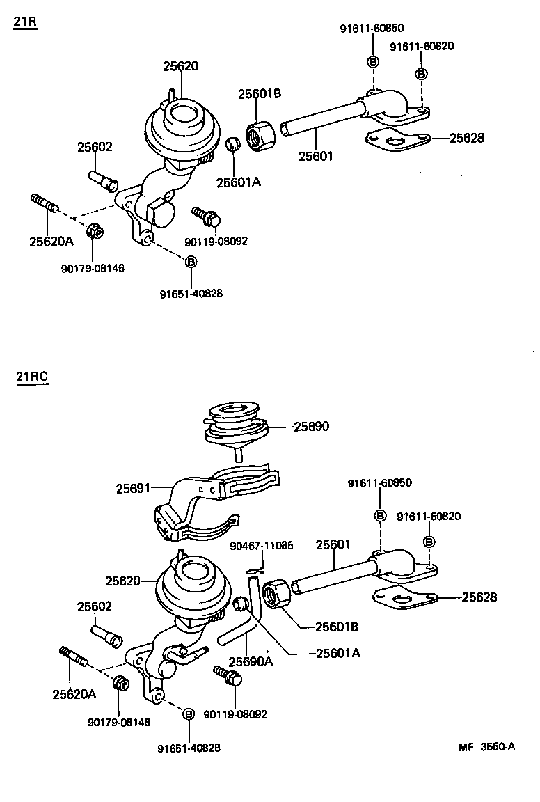 90116-08027 BOLT, STUD(FOR EGR VALVE) product image
