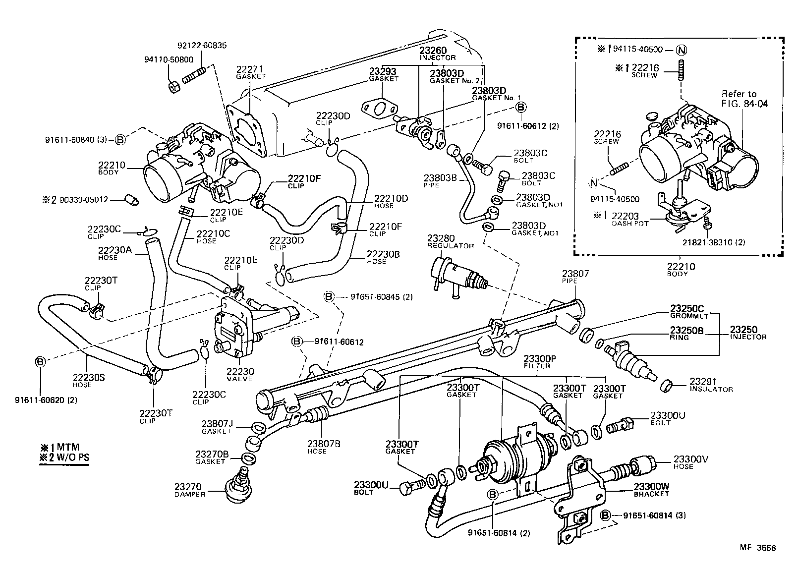 22271-65010 GASKET, THROTTLE BODY product image