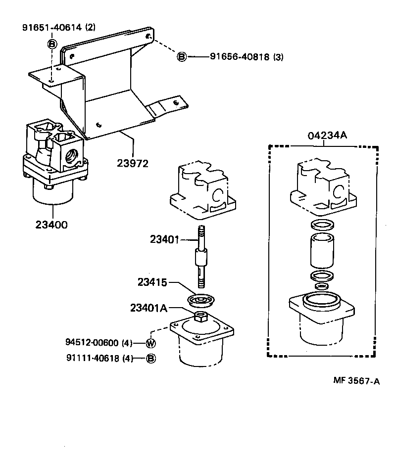 23972-73040 BRACKET, FILTER & SOLENOID VALVE product image