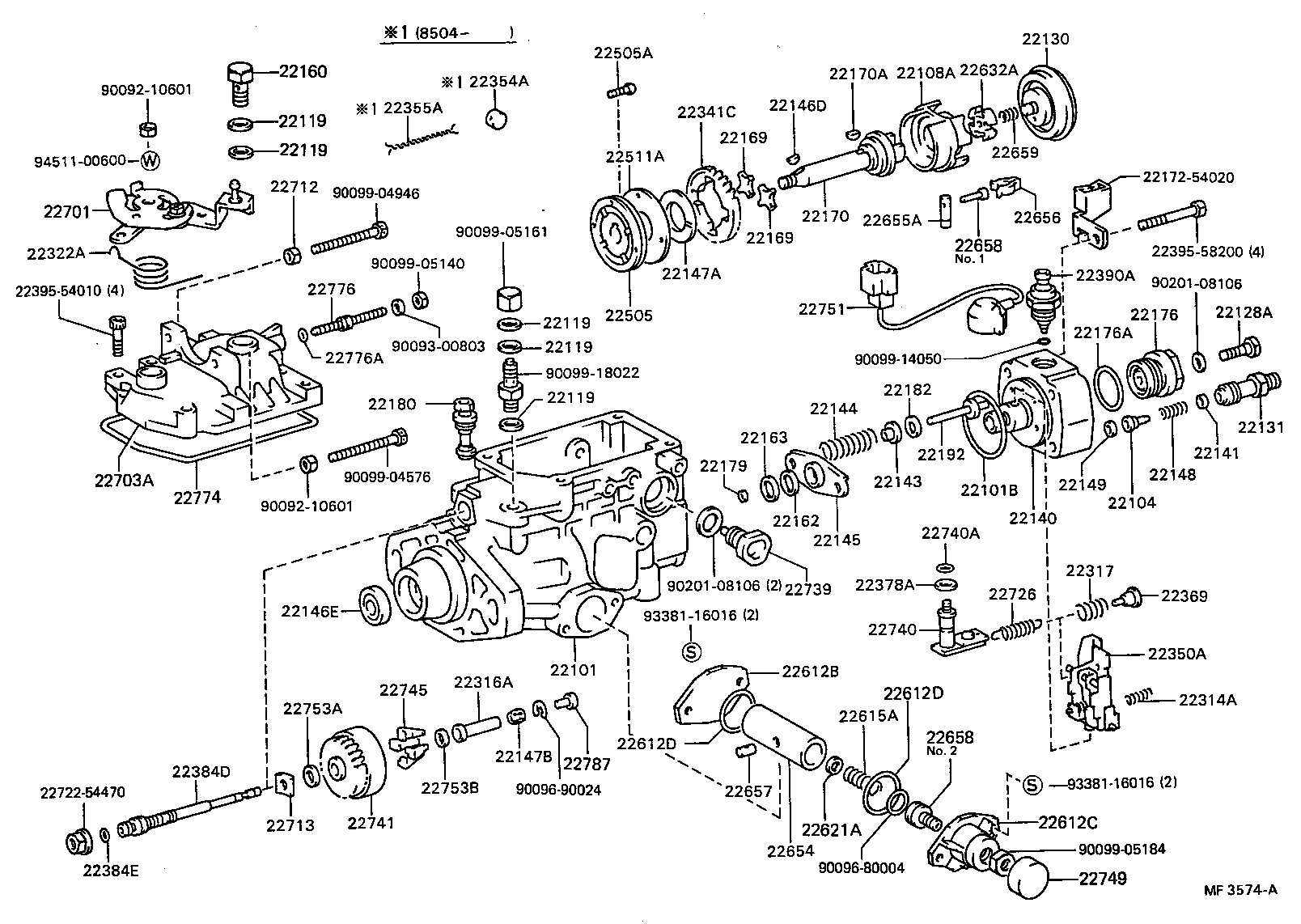 90092-10601 NUT, ROCK product image
