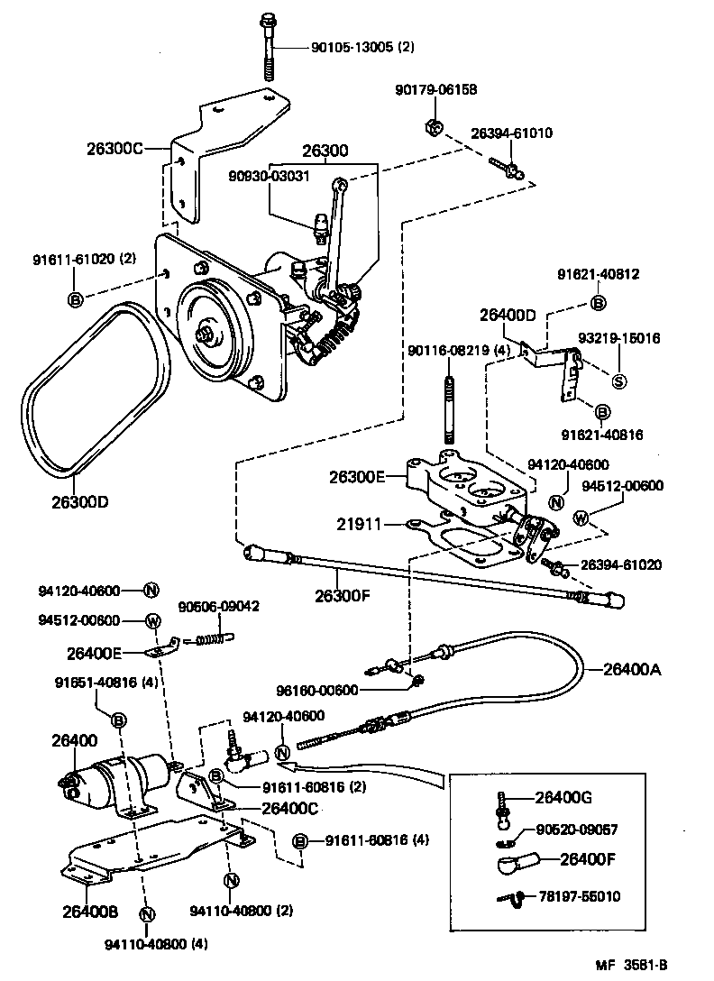 07042-43610 GASKET, CARBURETOR product image