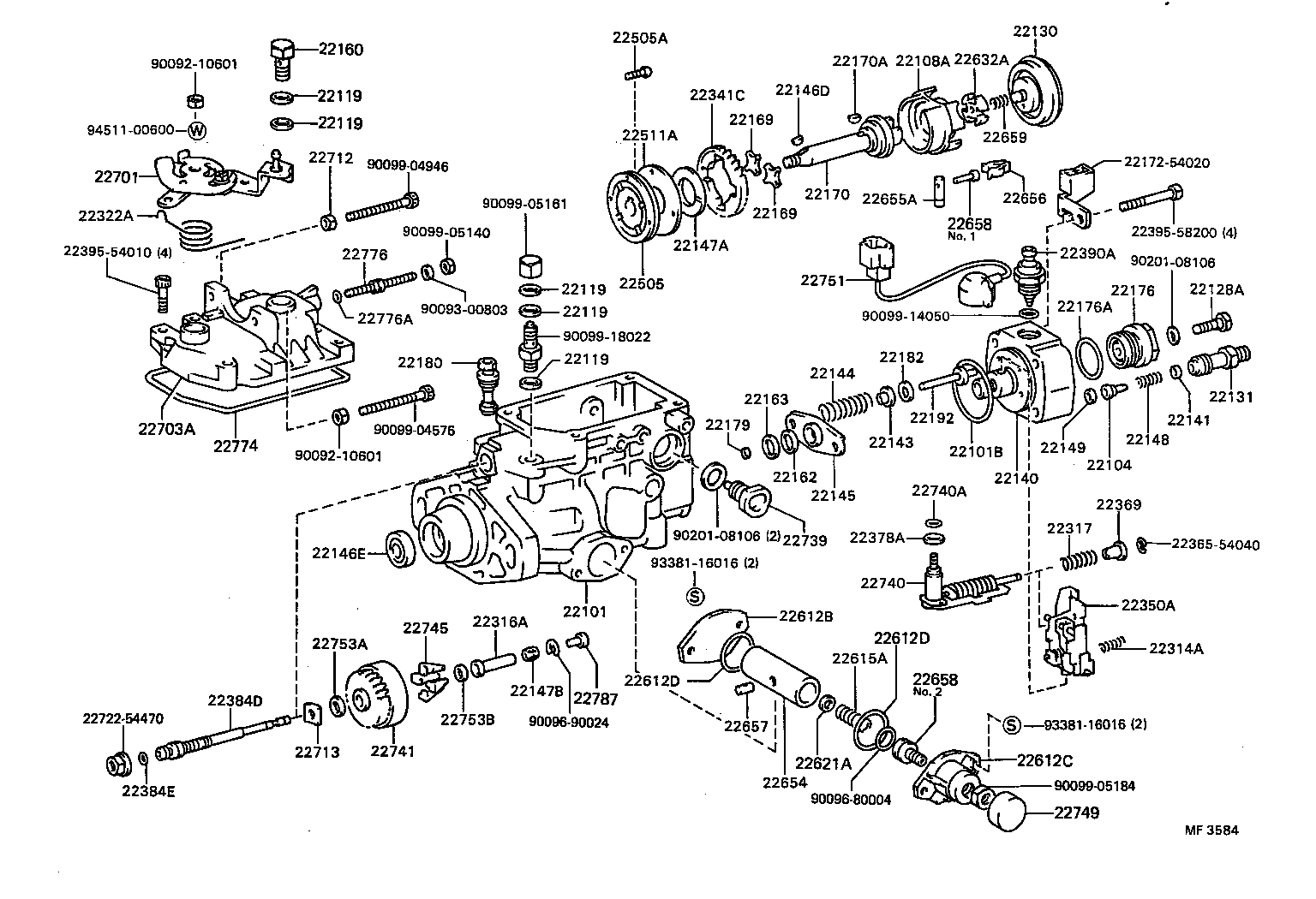 22101-54080 HOUSING SUB-ASSY, INJECTION PUMP product image