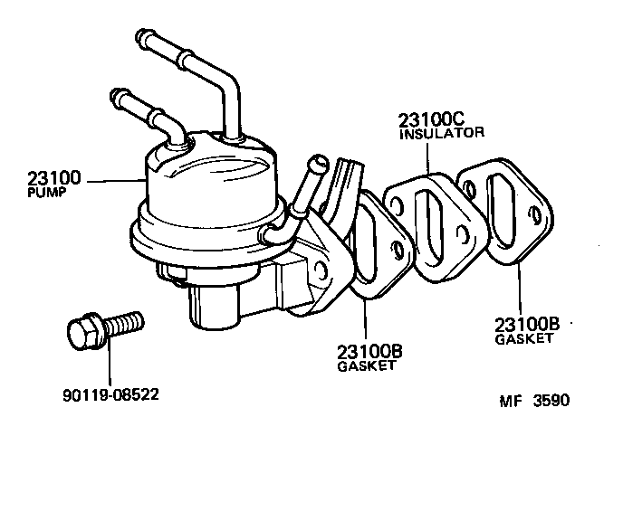 23100-61060 PUMP ASSY, FUEL product image