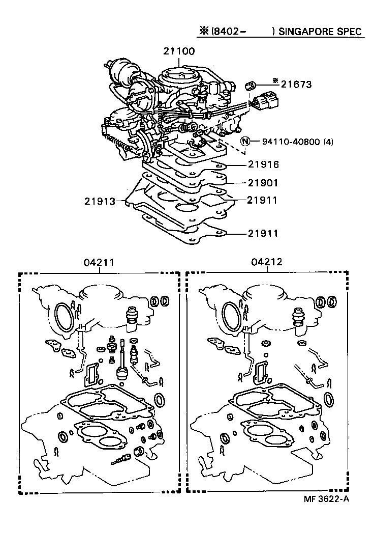21100-63201 CARBURETOR ASSY product image