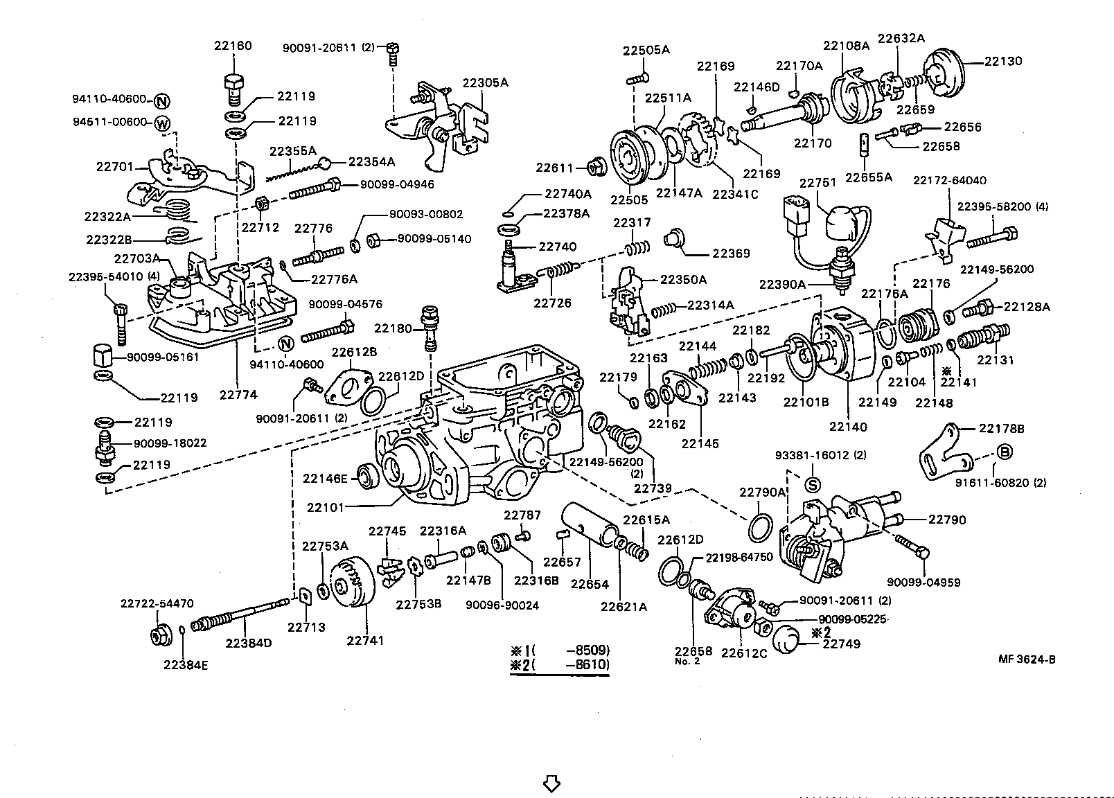 22140-64010 HEAD SUB-ASSY, DISTRIBUTIVE PUMP product image