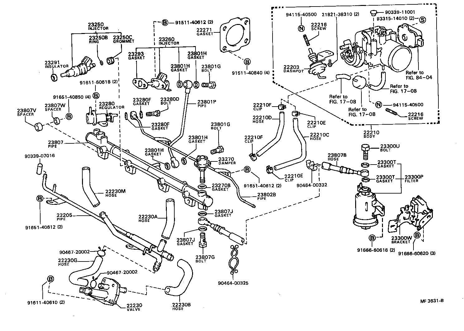 23271-63060 HOSE, FUEL DELIVERY PIPE product image