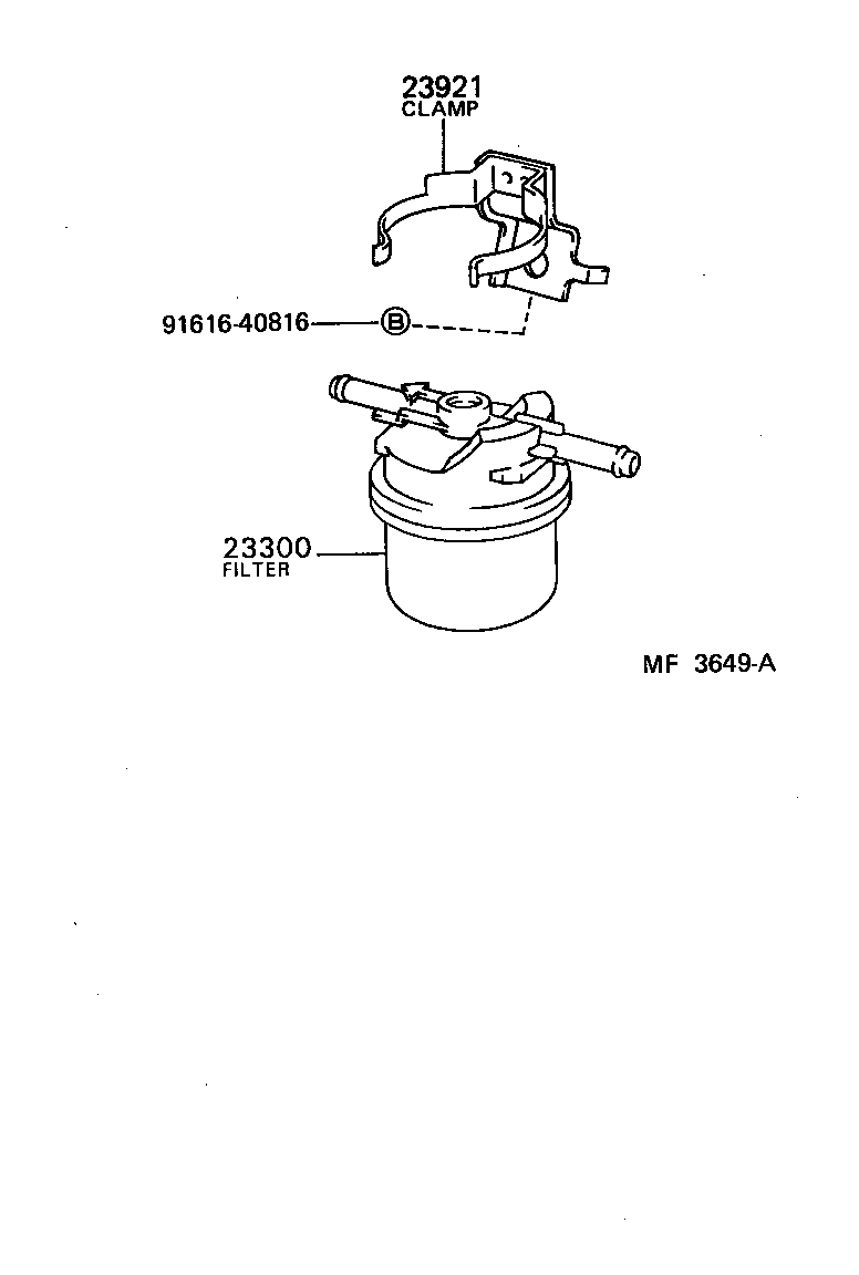 23301-54110 CAP ASSY, FUEL FILTER product image