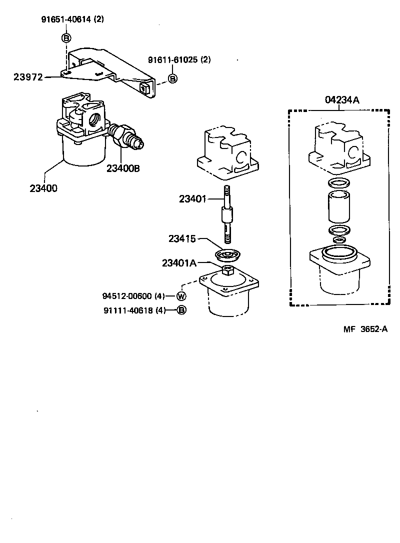 23972-73050 BRACKET, FILTER & SOLENOID VALVE product image