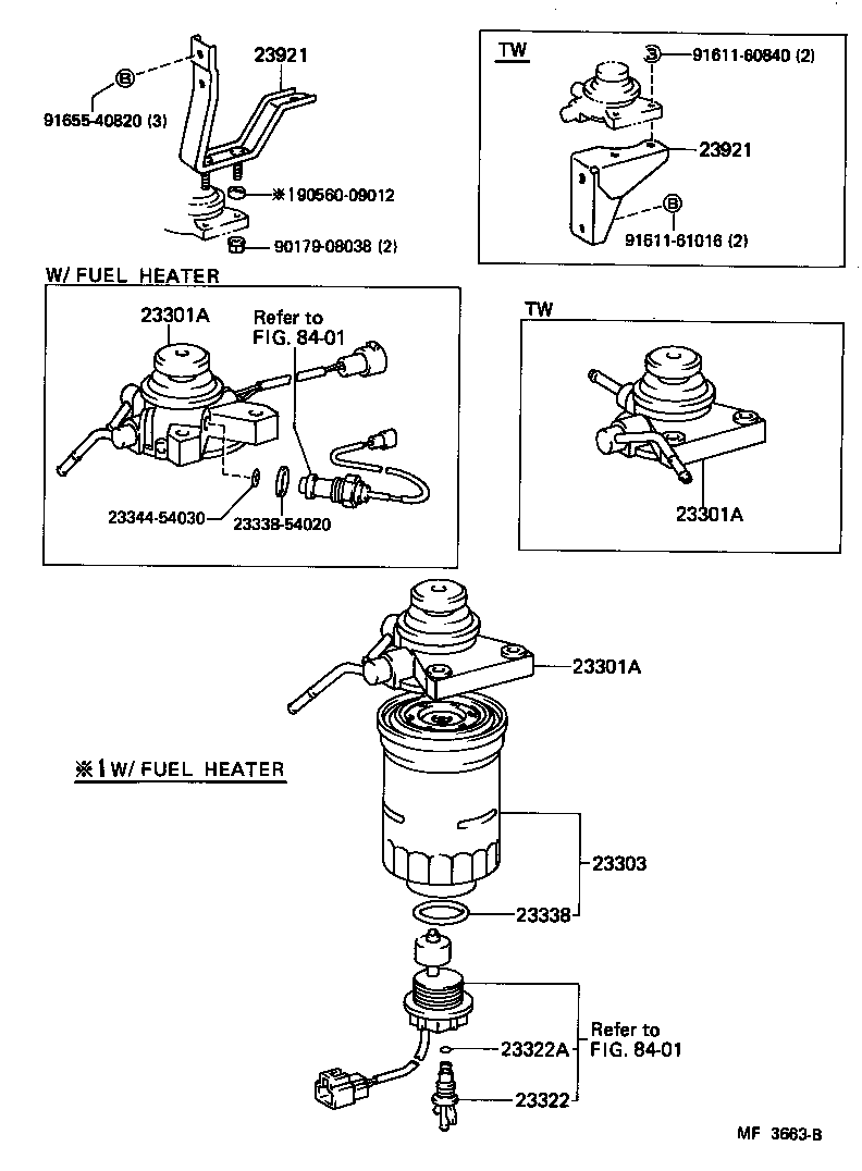 23301-54500 CAP ASSY, FUEL FILTER product image