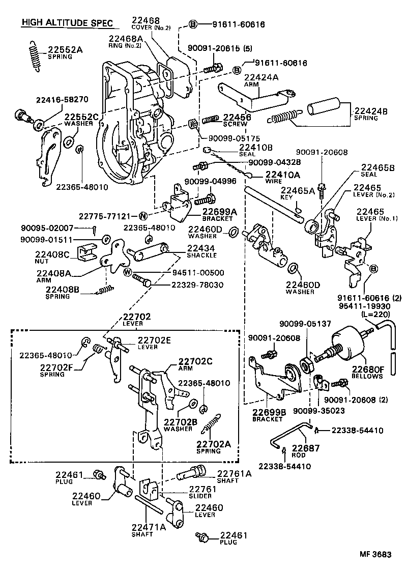 22801-78030 HOLDER SUB-ASSY, FLYWEIGHT product image
