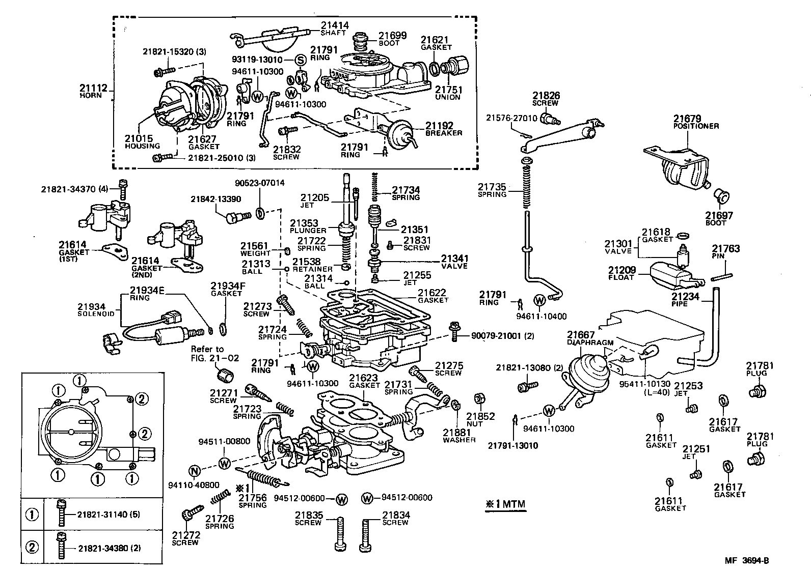 21015-13530 HOUSING SUB-ASSY, COIL product image