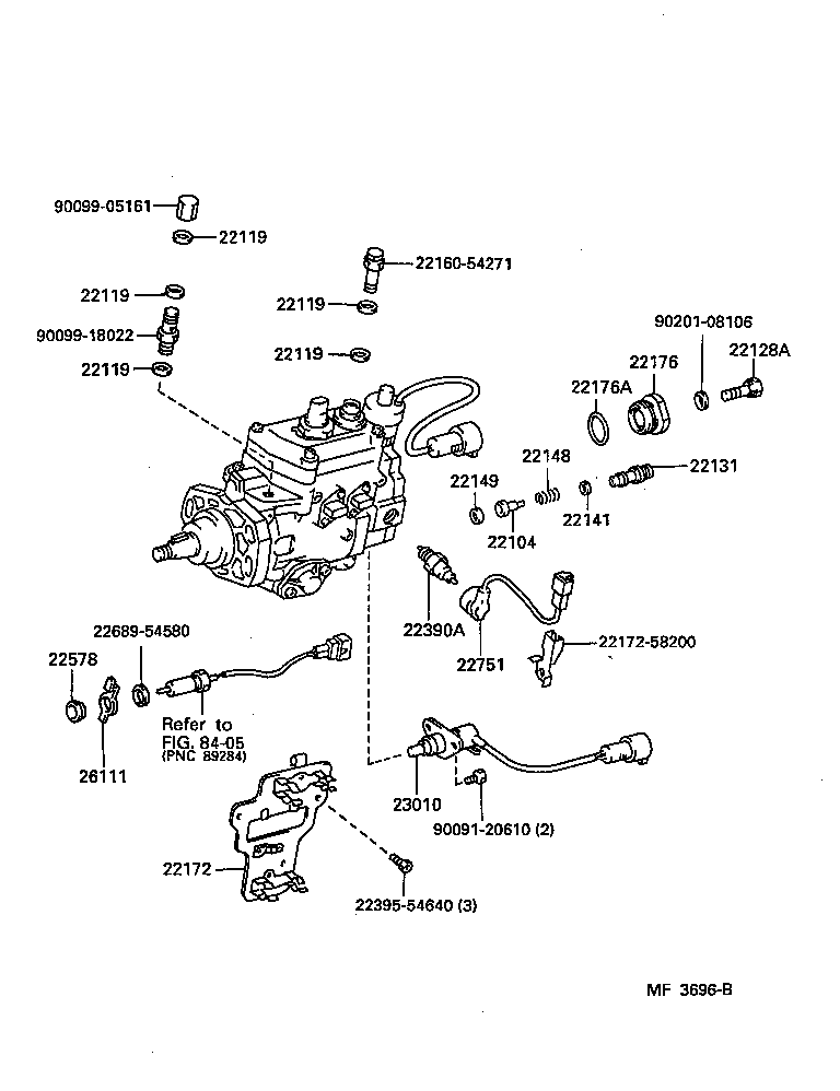 22104-54070 VALVE SUB-ASSY, INJECTION PUMP DELIVERY product image